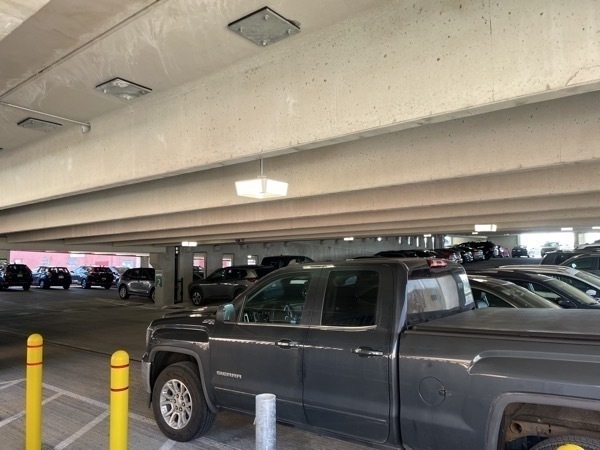 cars parked in a parking garage